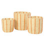 Voir la diapositive 1 : Paris Prix Lot de 3 Paniers de Rangement  Trenton  35cm Naturel & Orange