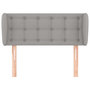 Voir la diapositive 3 : VIDAXL Tete de lit avec oreilles Gris clair 83x23x78/88 cm Tissu