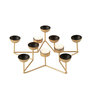 Voir la diapositive 2 : Paris Prix Bougeoir Design en Métal  Étoile  35cm Noir & Or