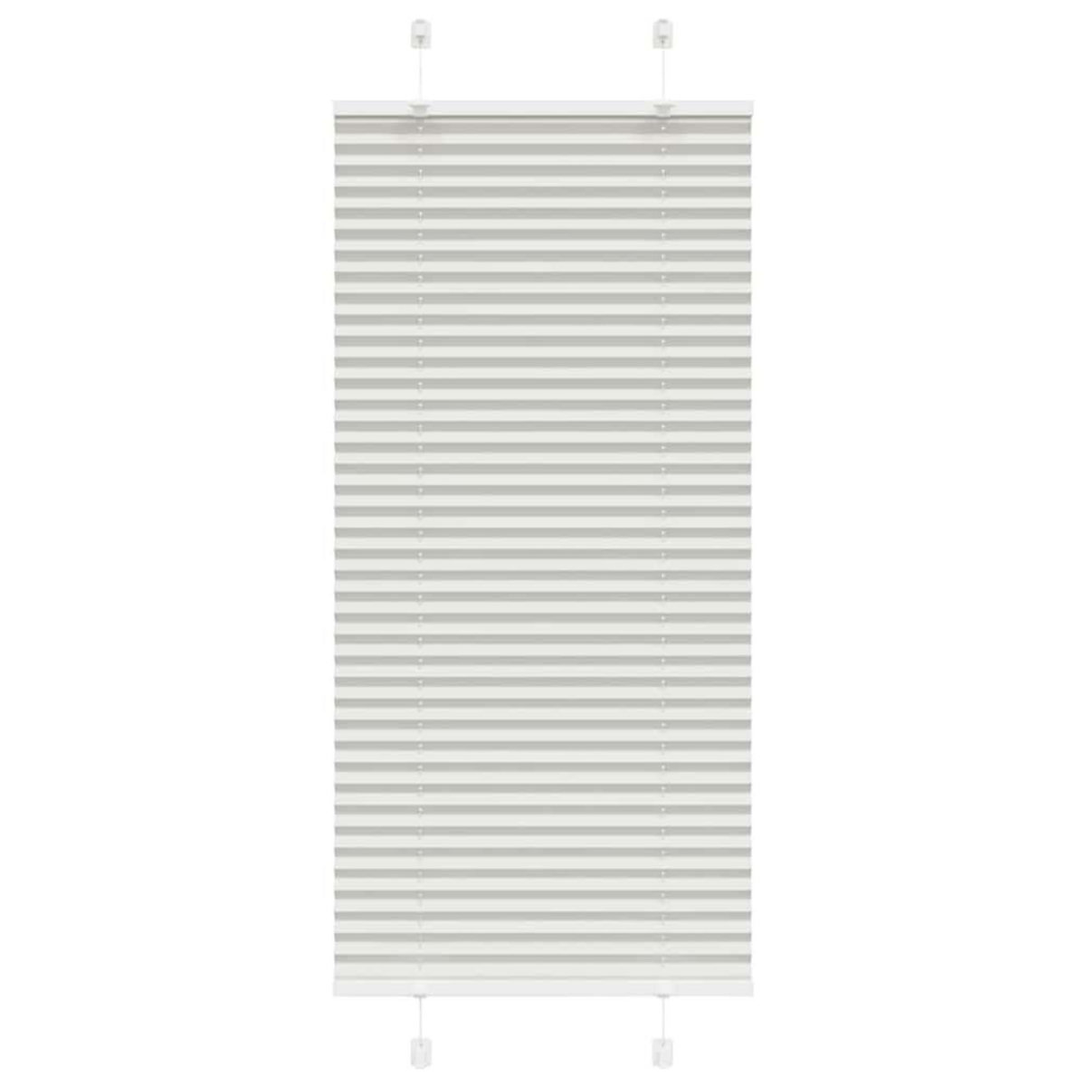 VIDAXL Store plisse gris clair 60x100 cm largeur du tissu 59,4 cm