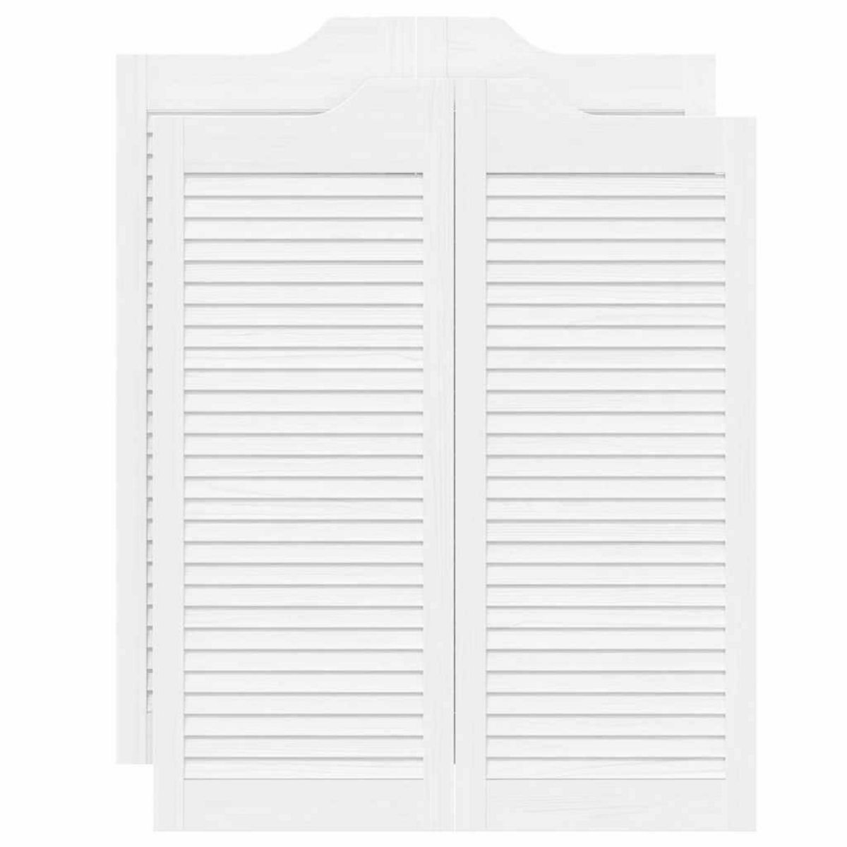 VIDAXL Portes battantes a persiennes 2 paires blanc 100x80 cm