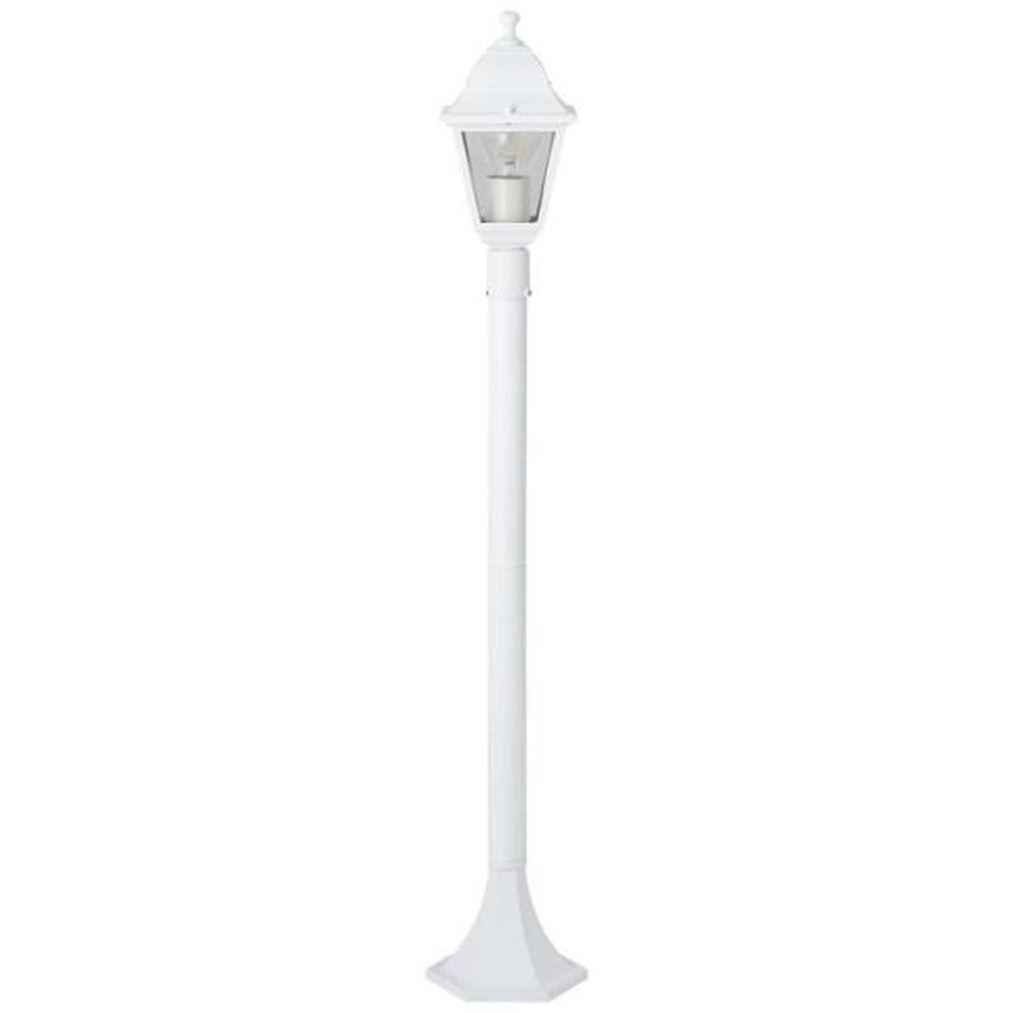 BRILLIANT Lampadaire extérieur - BRILLIANT - NISSIE - Blanc - Métal/Verre - 1xE27 60W - IP44