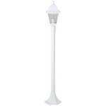 BRILLIANT Lampadaire extérieur - BRILLIANT - NISSIE - Blanc - Métal/Verre - 1xE27 60W - IP44