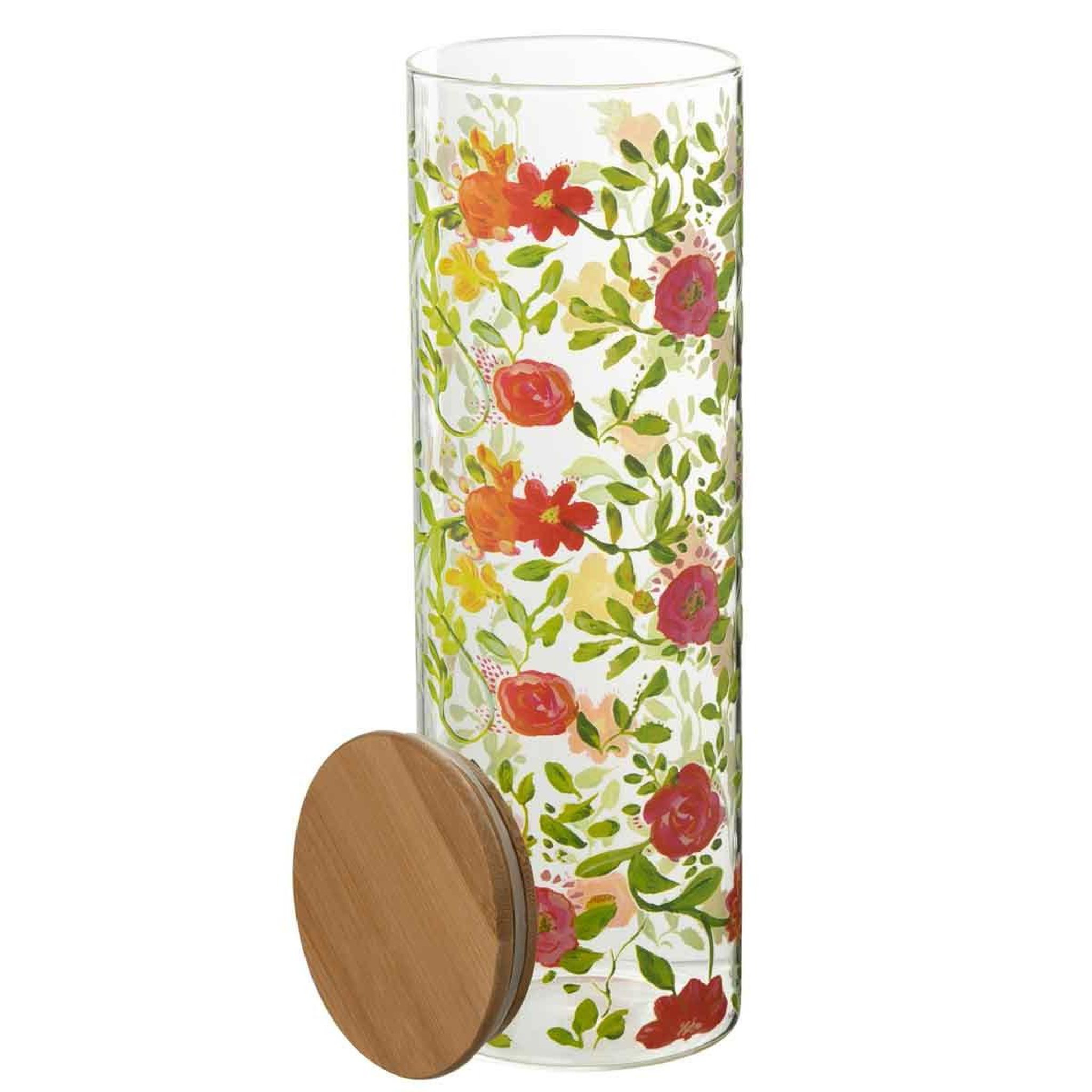 Voir la diapositive 2 : J-LINE Bocal de Conservation  Floral  1,9L Multicolore