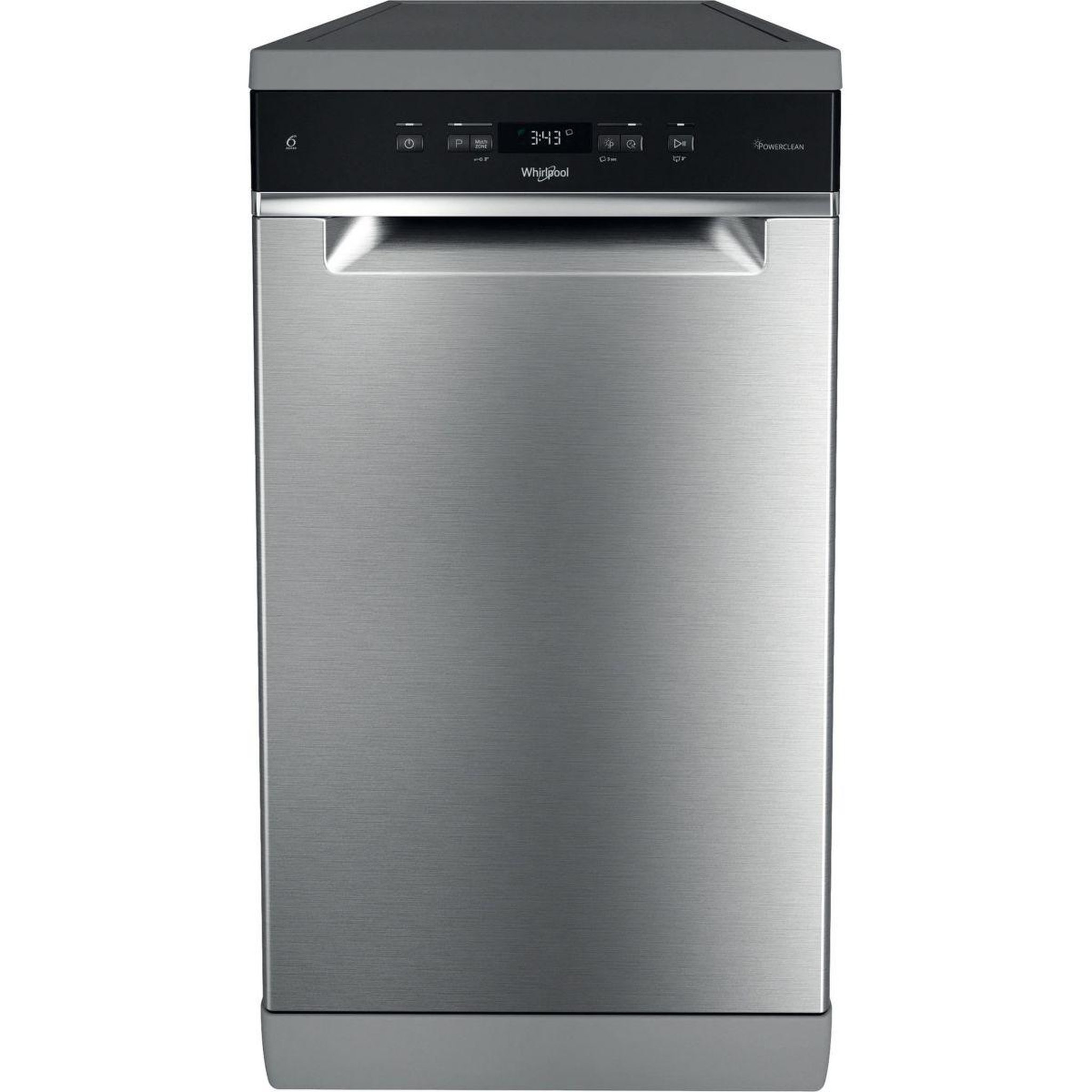 Voir la diapositive 2 : Whirlpool Lave vaisselle 45 cm WH6FC11BS7A0X