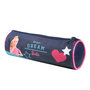Voir la diapositive 2 : Bagtrotter BAGTROTTER Trousse scolaire ronde Barbie Bleue