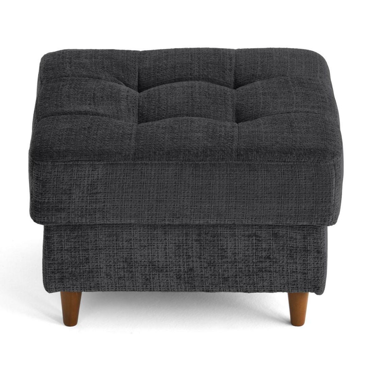 LISA DESIGN Anna - pouf en velours texturé - pieds en bois