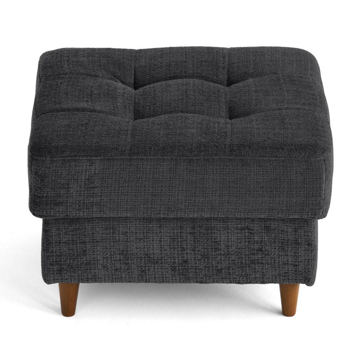 LISA DESIGN Anna - pouf en velours texturé - pieds en bois