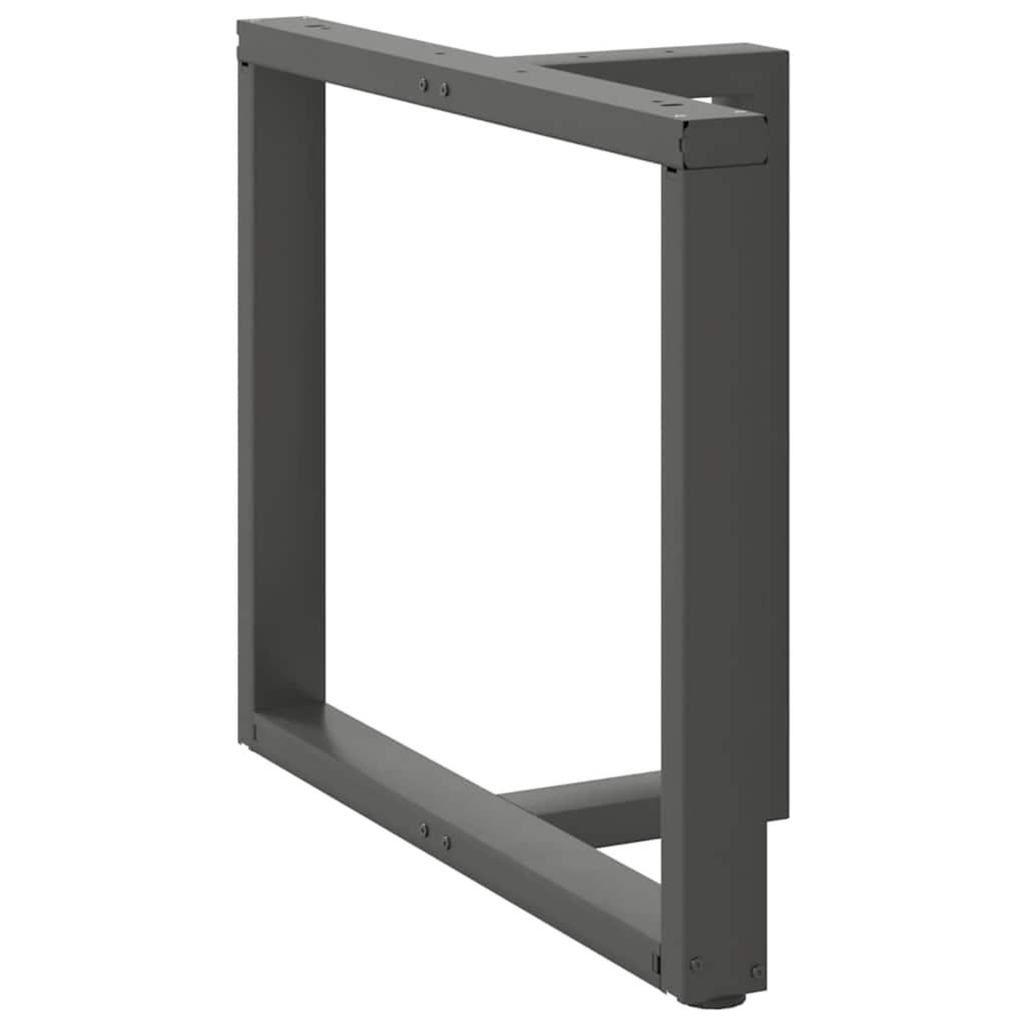 Voir la diapositive 3 : VIDAXL Pieds de table a manger forme de T 2 pcs 90x35x(72-73) cm acier