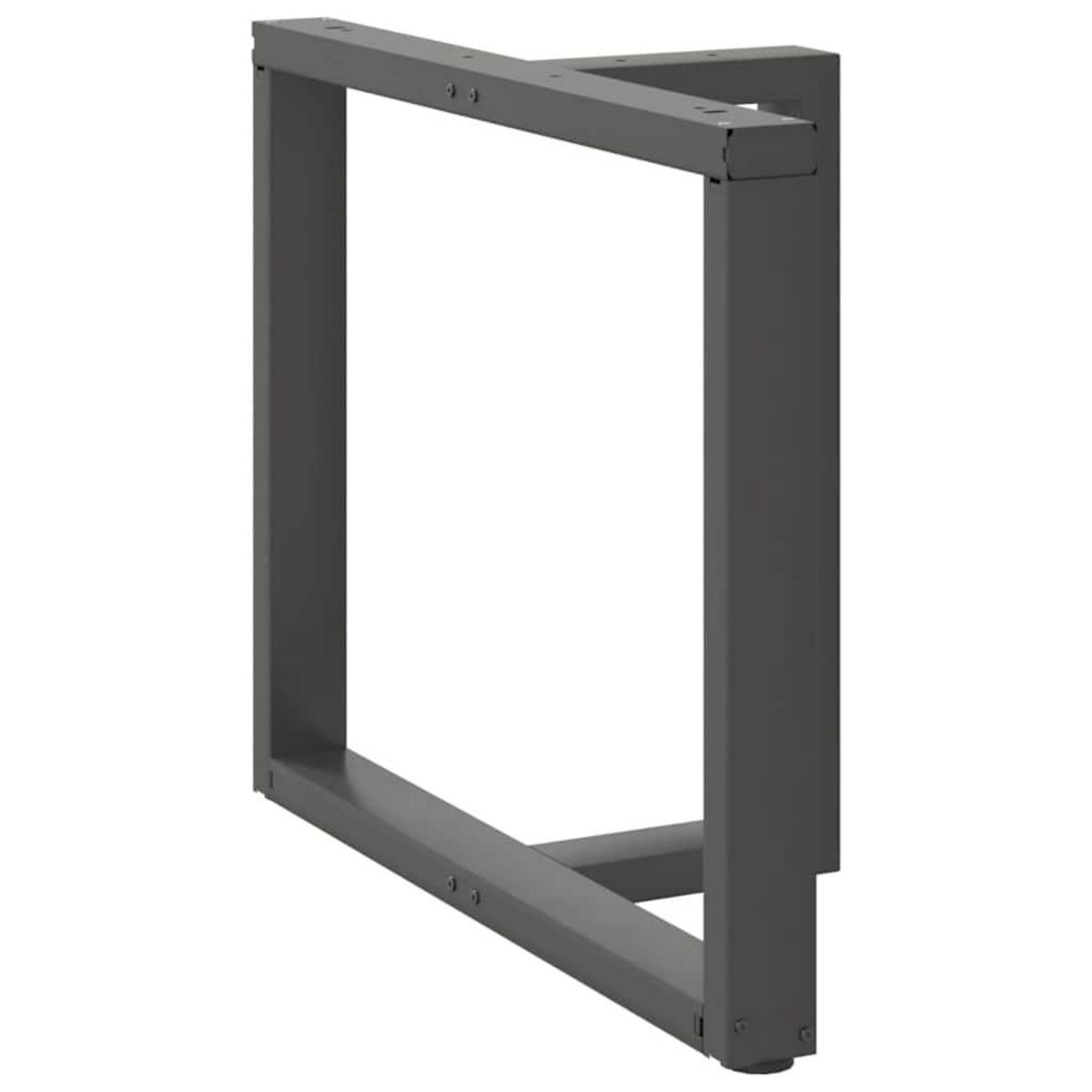 VIDAXL Pieds de table a manger forme de T 2 pcs 90x35x(72-73) cm acier