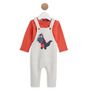 Voir la diapositive 1 : IN EXTENSO Ensemble salopette + t-shirt manches longues bébé garçon