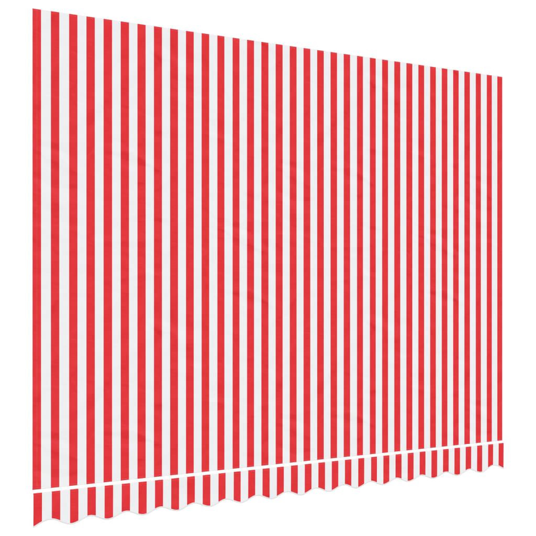 Voir la diapositive 2 : VIDAXL Tissu de remplacement pour auvent rayures rouges et blanches