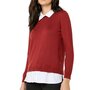 Voir la diapositive 1 : JACQUELINE DE YONG Pull Bordeaux Femme Jacqueline de Yong Tara