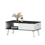 Voir la diapositive 1 : Habitat et Jardin Table basse en bois  Delux  - 90 x 45 x 42 cm - Noir, Blanc