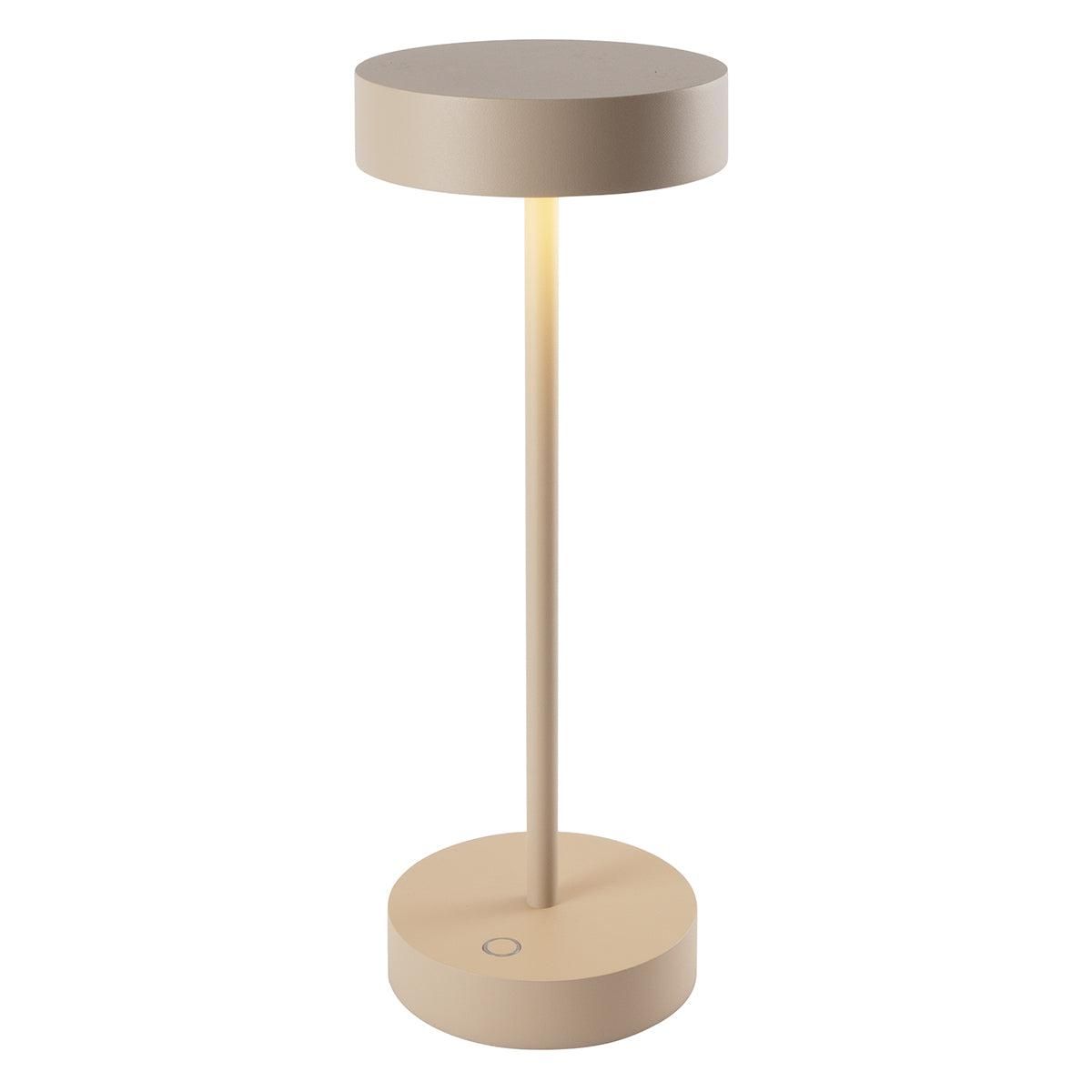 Lumisky Lampe LED design SANDY Beige Aluminium H33cm