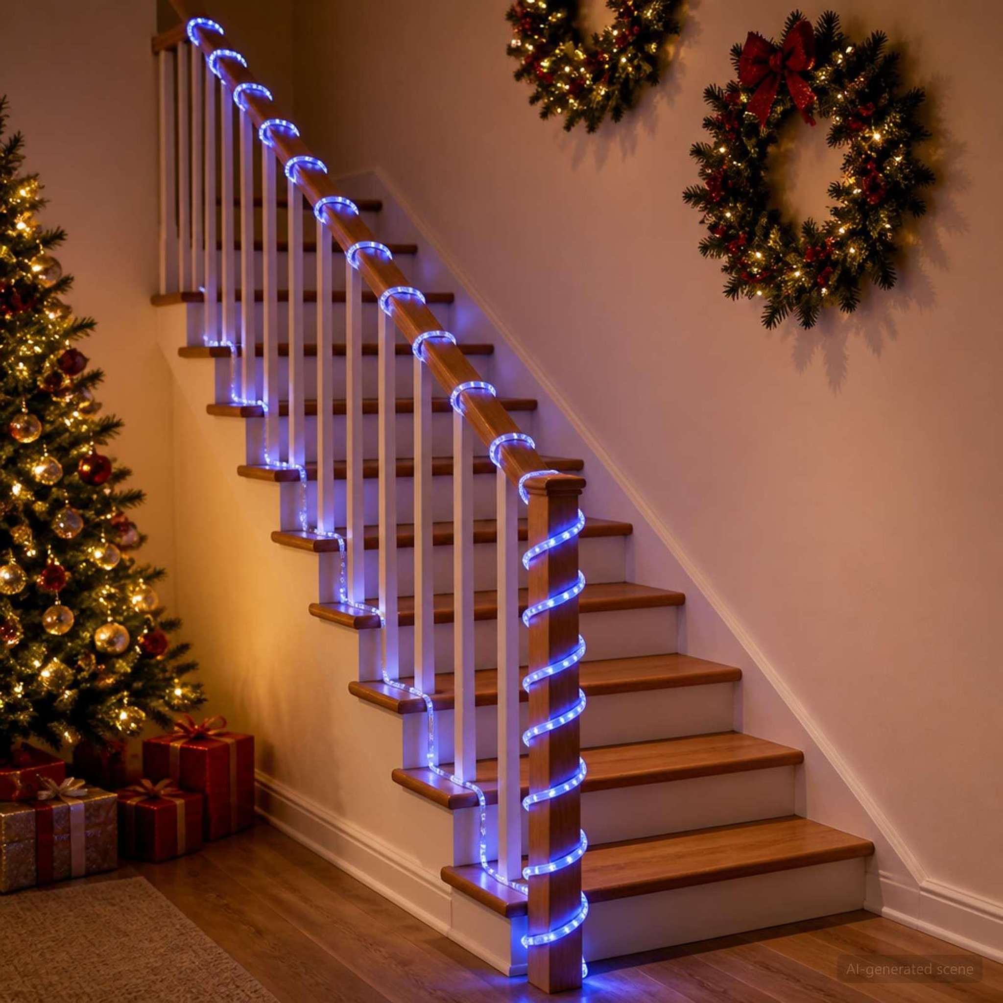 Voir la diapositive 2 : VIDAXL Cordon lumineux LED de Noël 480 LED Bleu 20 m