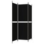 Voir la diapositive 5 : VIDAXL Cloison de separation 3 panneaux Noir 150x180 cm Tissu