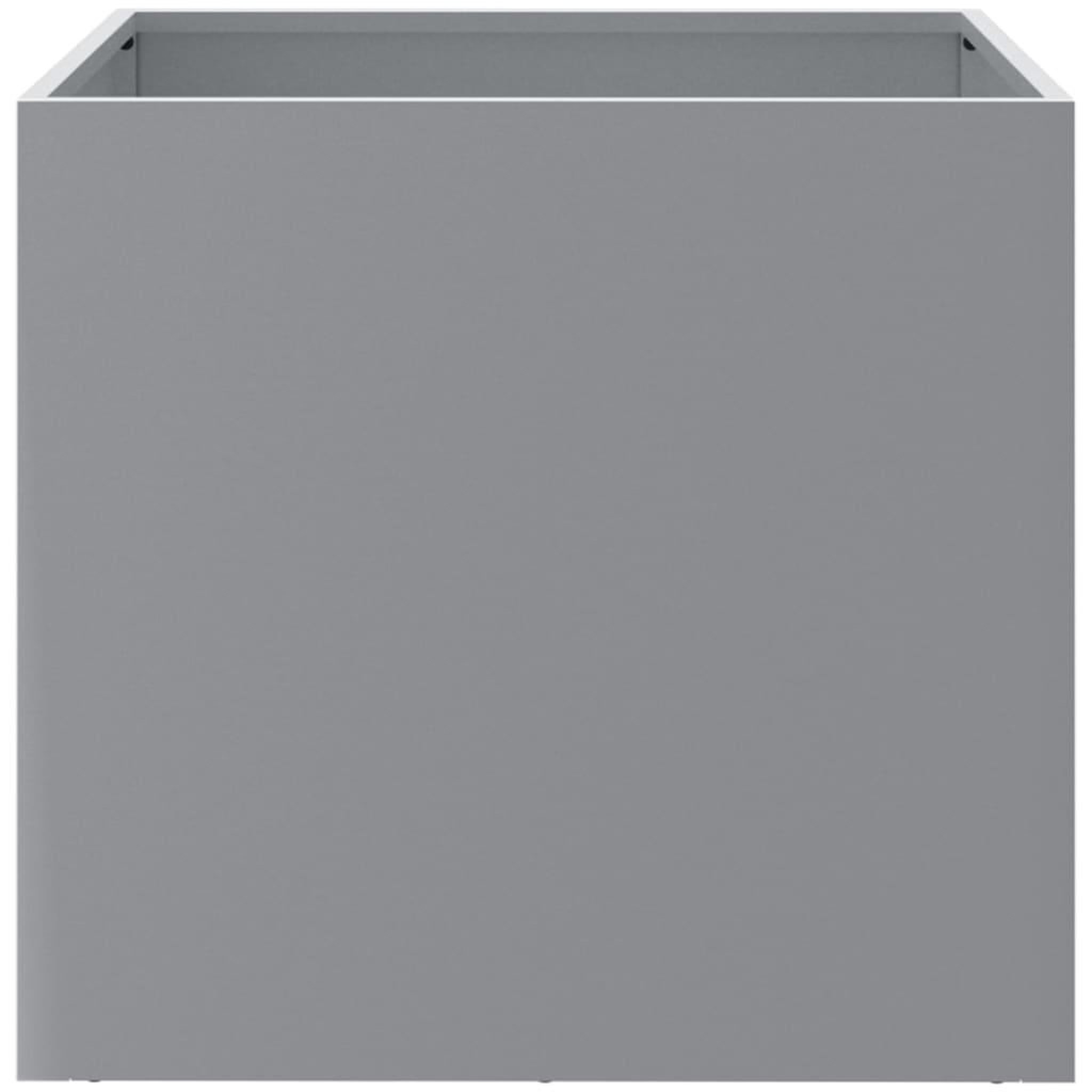 Voir la diapositive 5 : VIDAXL Jardinieres 2 pcs argente 42x40x39 cm acier galvanise