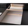 Voir la diapositive 5 : BEST MOBILIER Bianca - canapé d'angle droit 4 places convertible avec coffre en tissu texturé