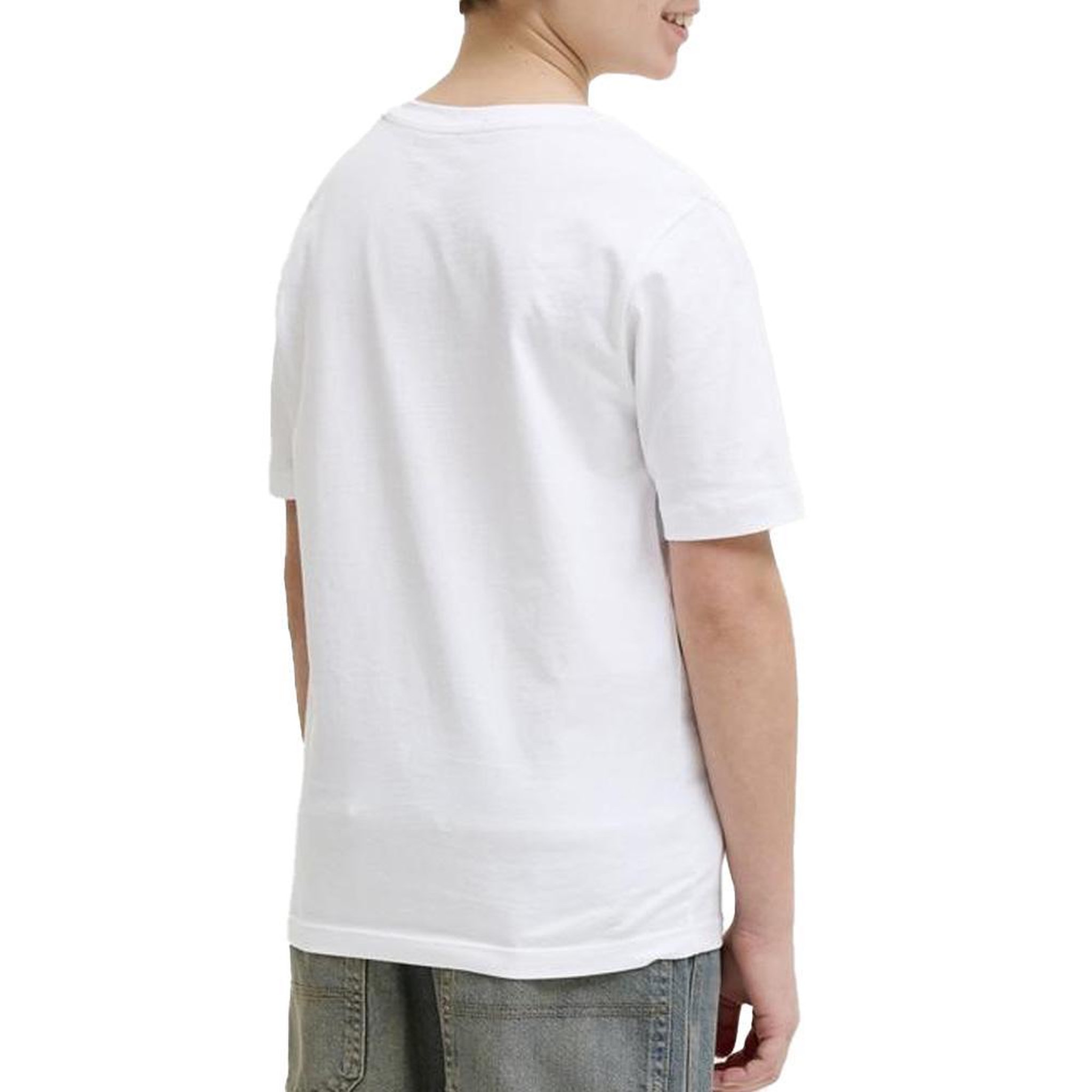 Voir la diapositive 2 : Jack & Jones T-Shirt Blanc Garçon Jack & Jones Blaneo