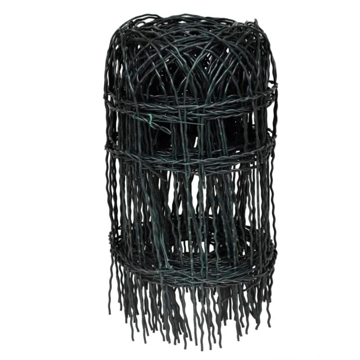 VIDAXL Bordure de pelouse Fer enduit de poudre 10x0,4 m