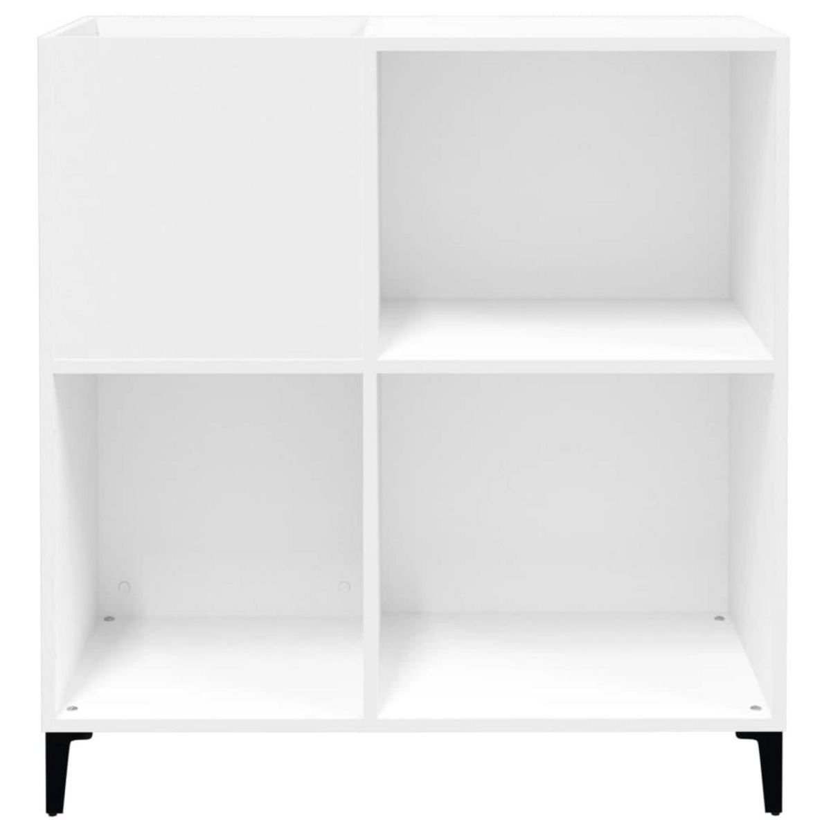 VIDAXL Armoire a disques blanc 84,5x38x89 cm bois d'ingenierie