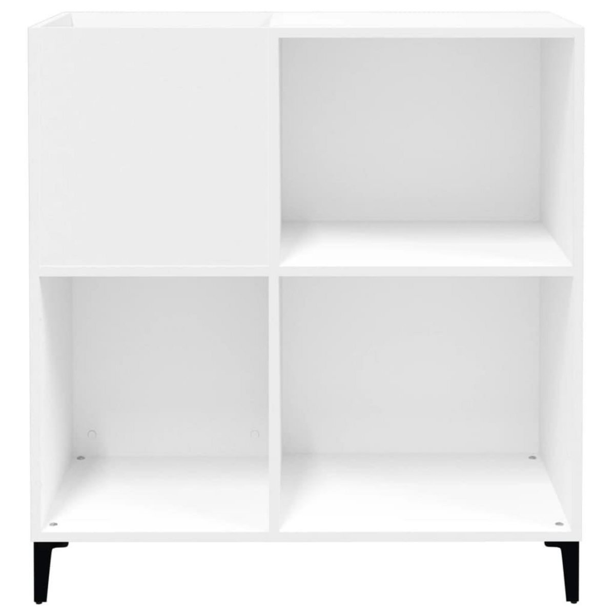 VIDAXL Armoire a disques blanc 84,5x38x89 cm bois d'ingenierie