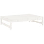Voir la diapositive 4 : VIDAXL Salon de jardin 5 pcs blanc bois massif de pin