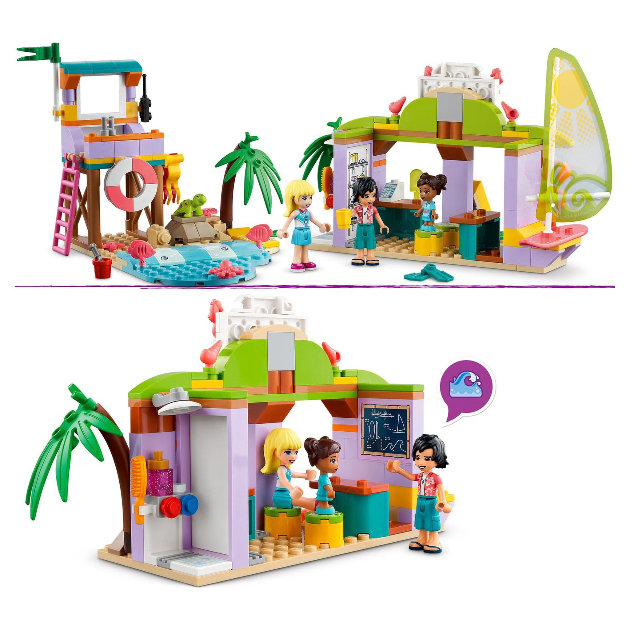 Voir la diapositive 5 : LEGO Friends 41710 Animation et Surf sur la plage