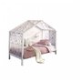 Vipack Dallas Lit ZH 90X200cm Blanc + Tente textile Papillon pour lit cabane