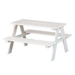 Paris Prix Table Enfant en Bois  Massif  90cm Blanc