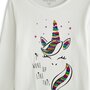 IN EXTENSO T-shirt manches longues licorne fille
