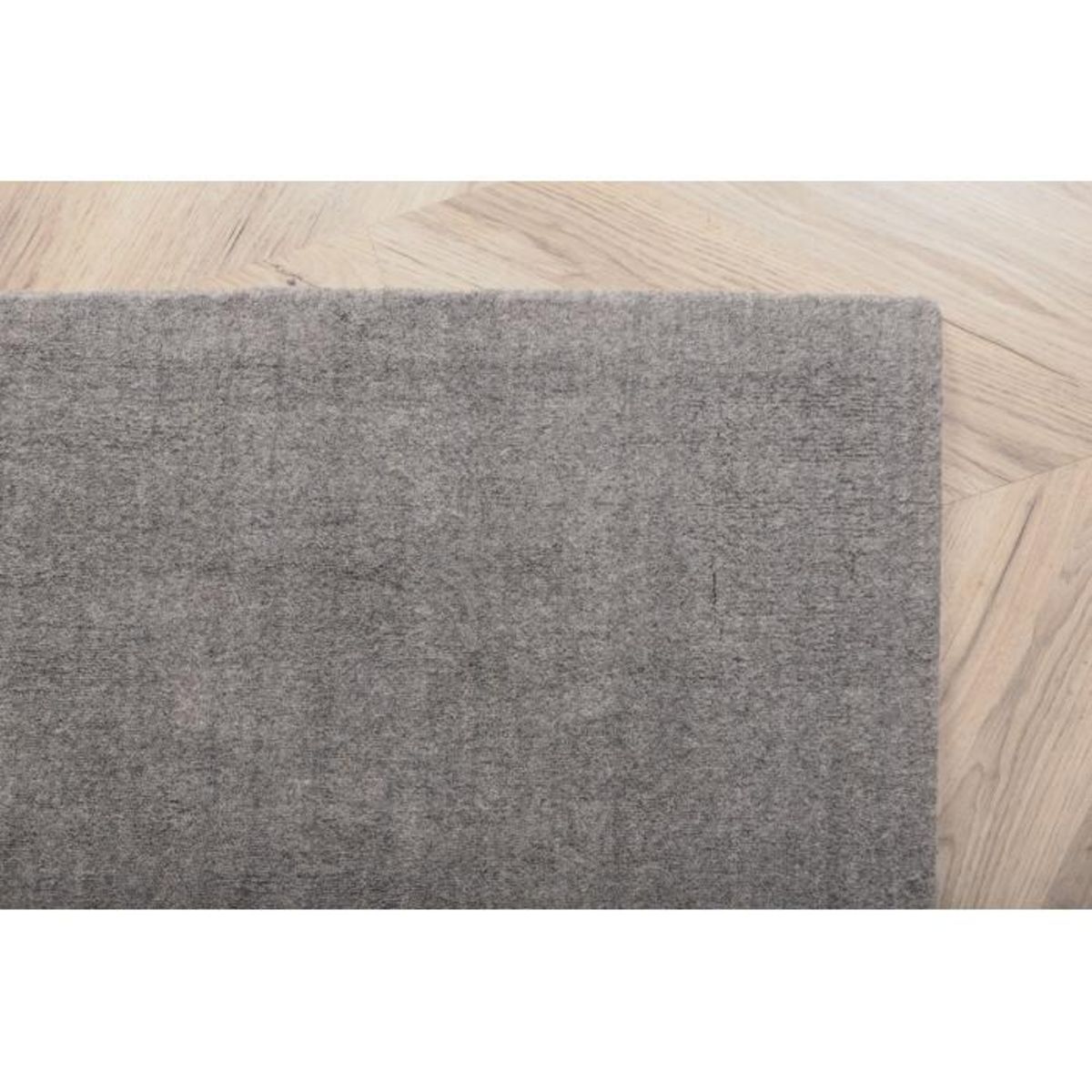 Paris Prix Tapis Déco en Laine  Ulla  202x300cm Gris Clair