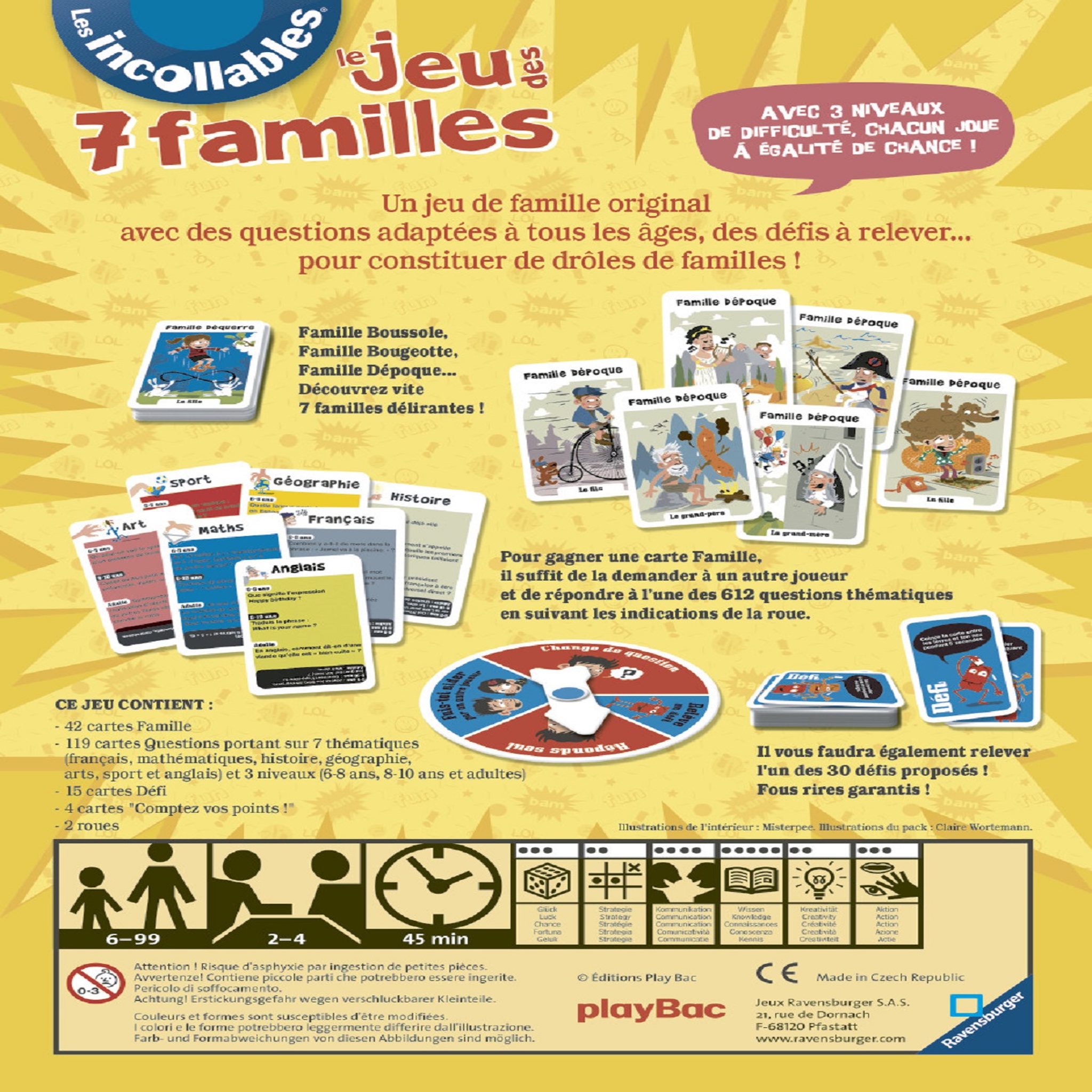 Voir la diapositive 3 : RAVENSBURGER Le jeu des 7 Familles des Incollables