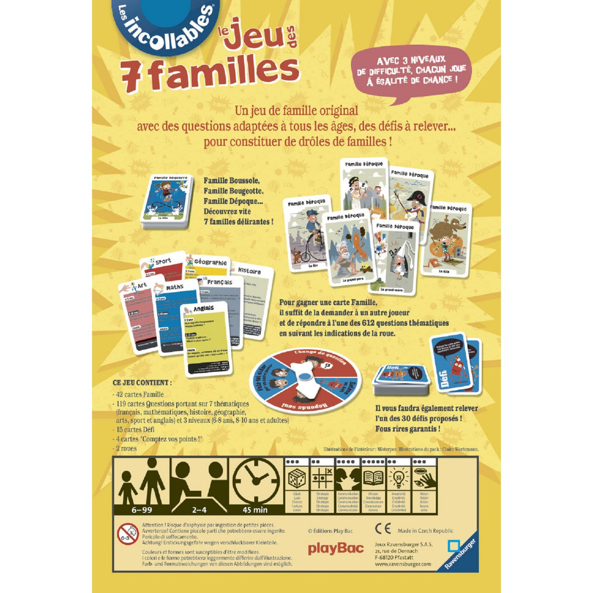 RAVENSBURGER Le jeu des 7 Familles des Incollables