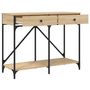 Voir la diapositive 5 : VIDAXL Table console chene sonoma 100x39x78,5 cm bois d'ingenierie