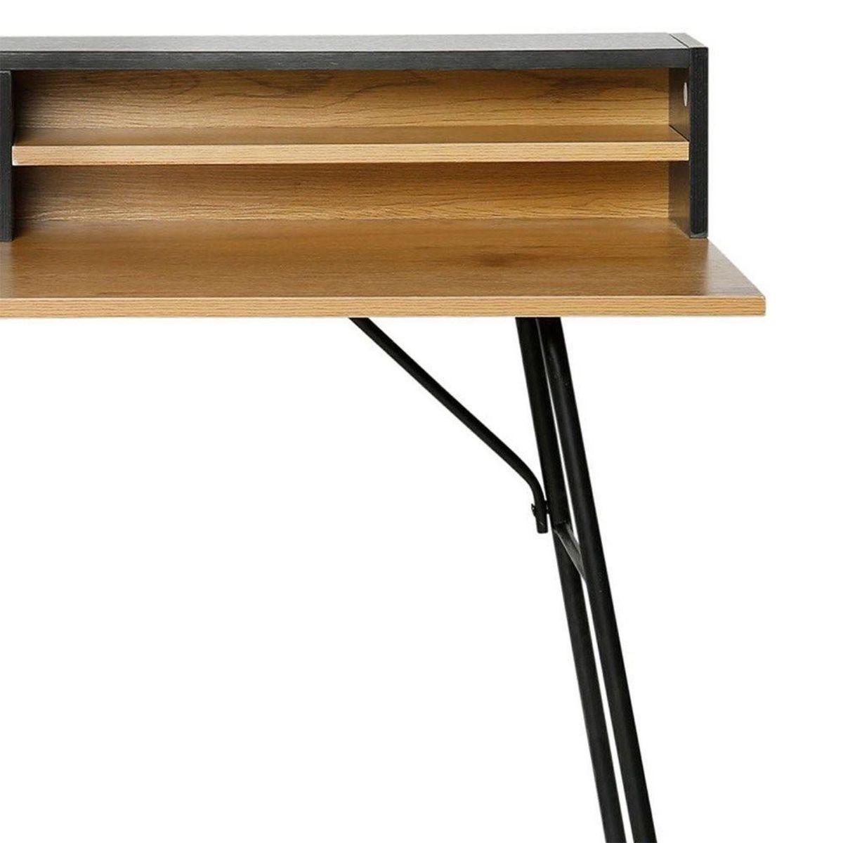 OSTARIA Bureau bois pieds métal