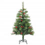 Voir la diapositive 2 : VIDAXL Sapin de Noël artificiel avec pommes de pin et baies 150 cm