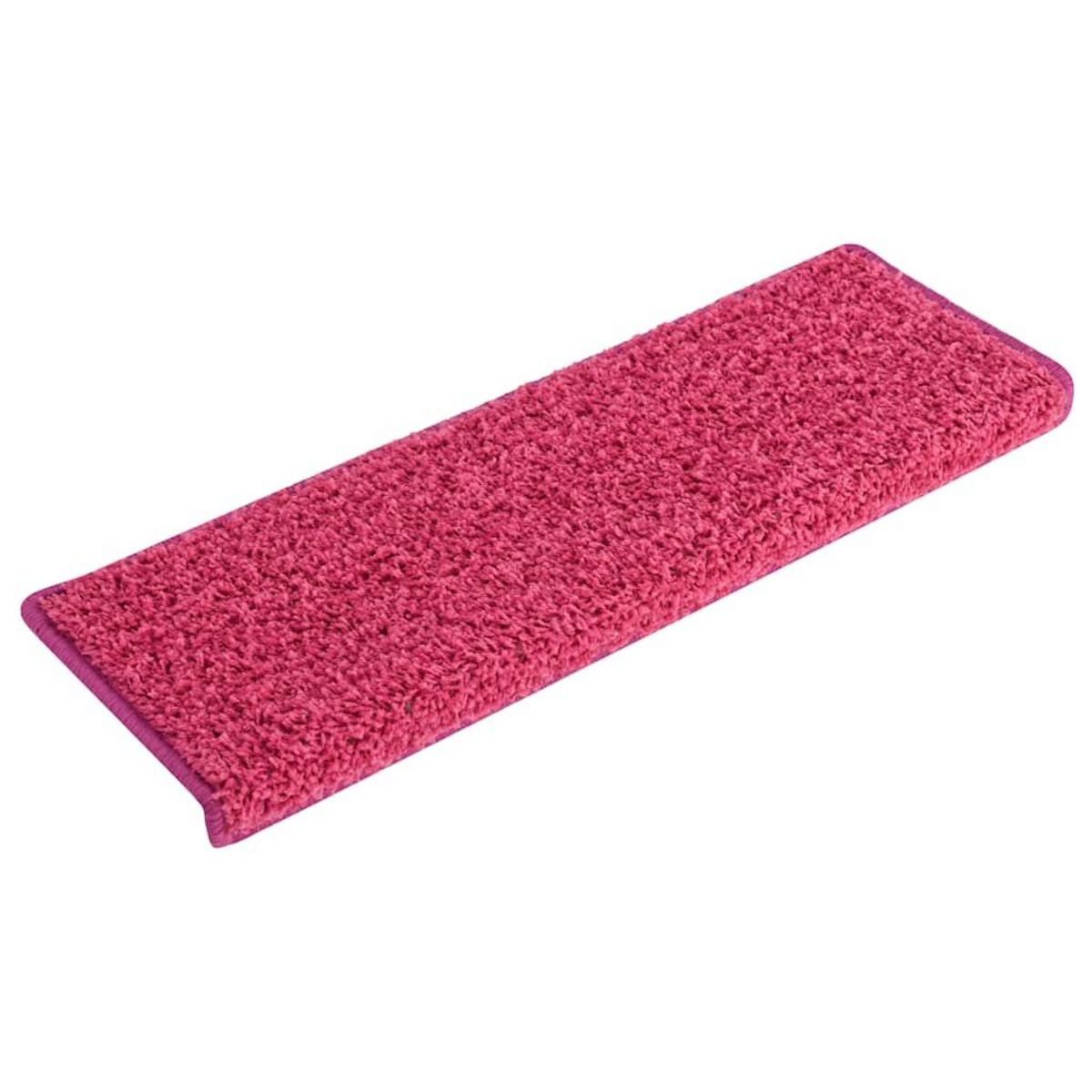 VIDAXL Tapis d'escalier 30 pcs 65x21x4 cm rose