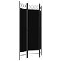 Voir la diapositive 3 : VIDAXL Cloison de separation 3 panneaux Noir 120x180 cm