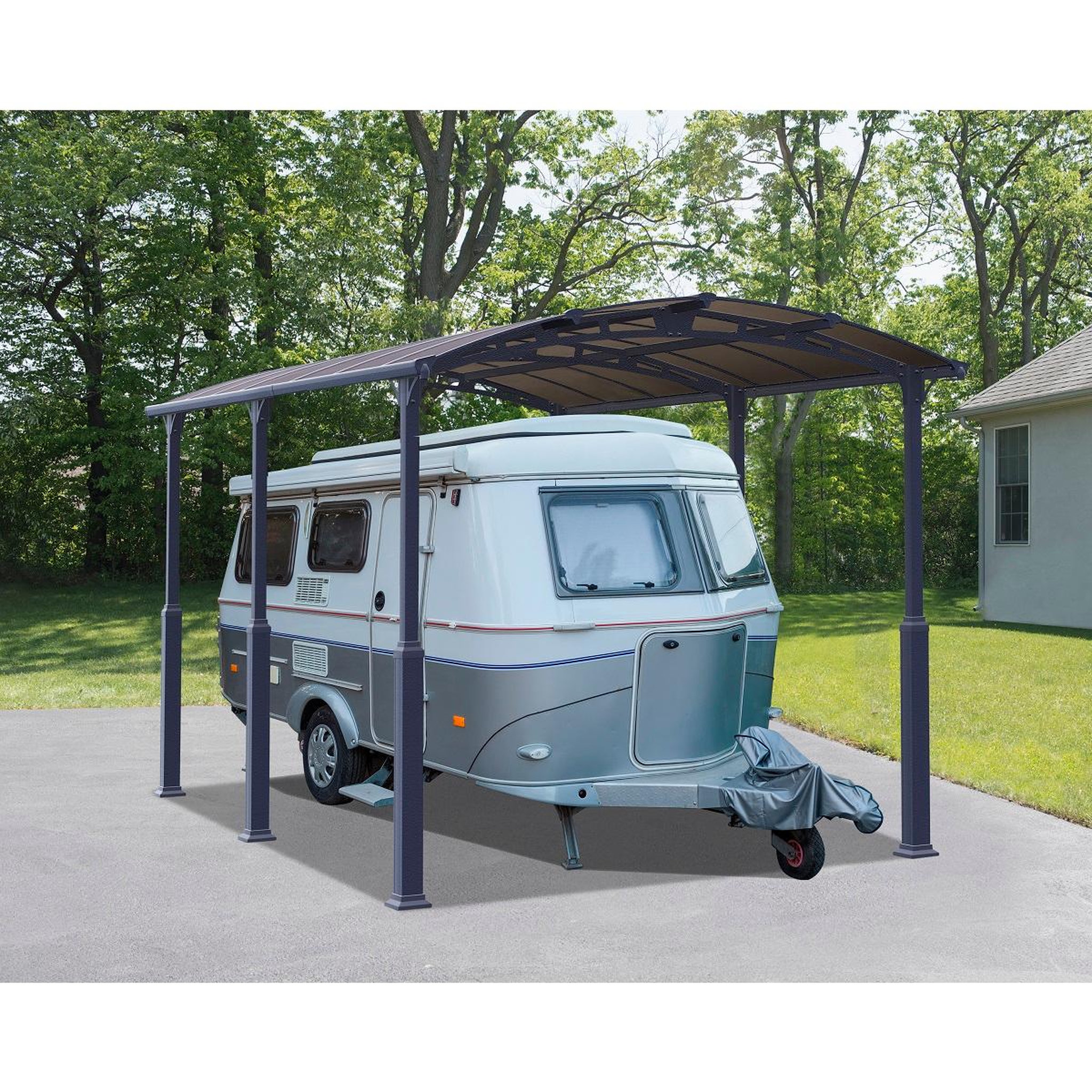 Canopia by PALRAM Carport en alu ARCADIA ALPINE 5000 - 16 m² - gris