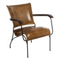 Voir la diapositive 1 : ATMOSPHERA Fauteuil Vintage en cuir - Marron