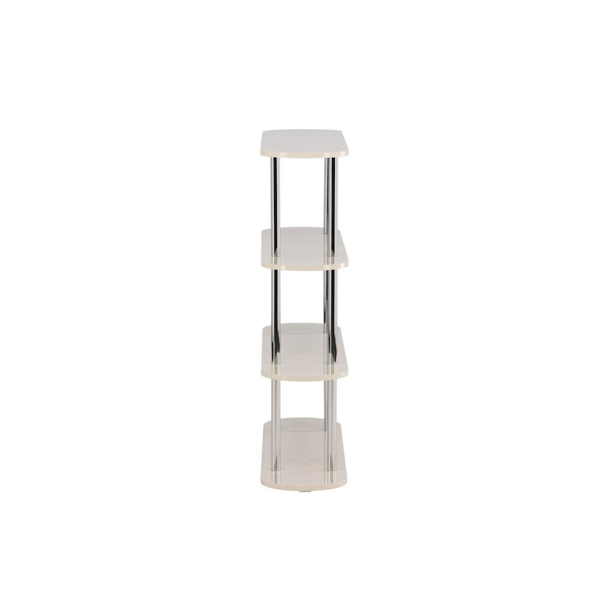 Paris Prix Étagère Design 4 Niveaux  Zino  120cm Blanc