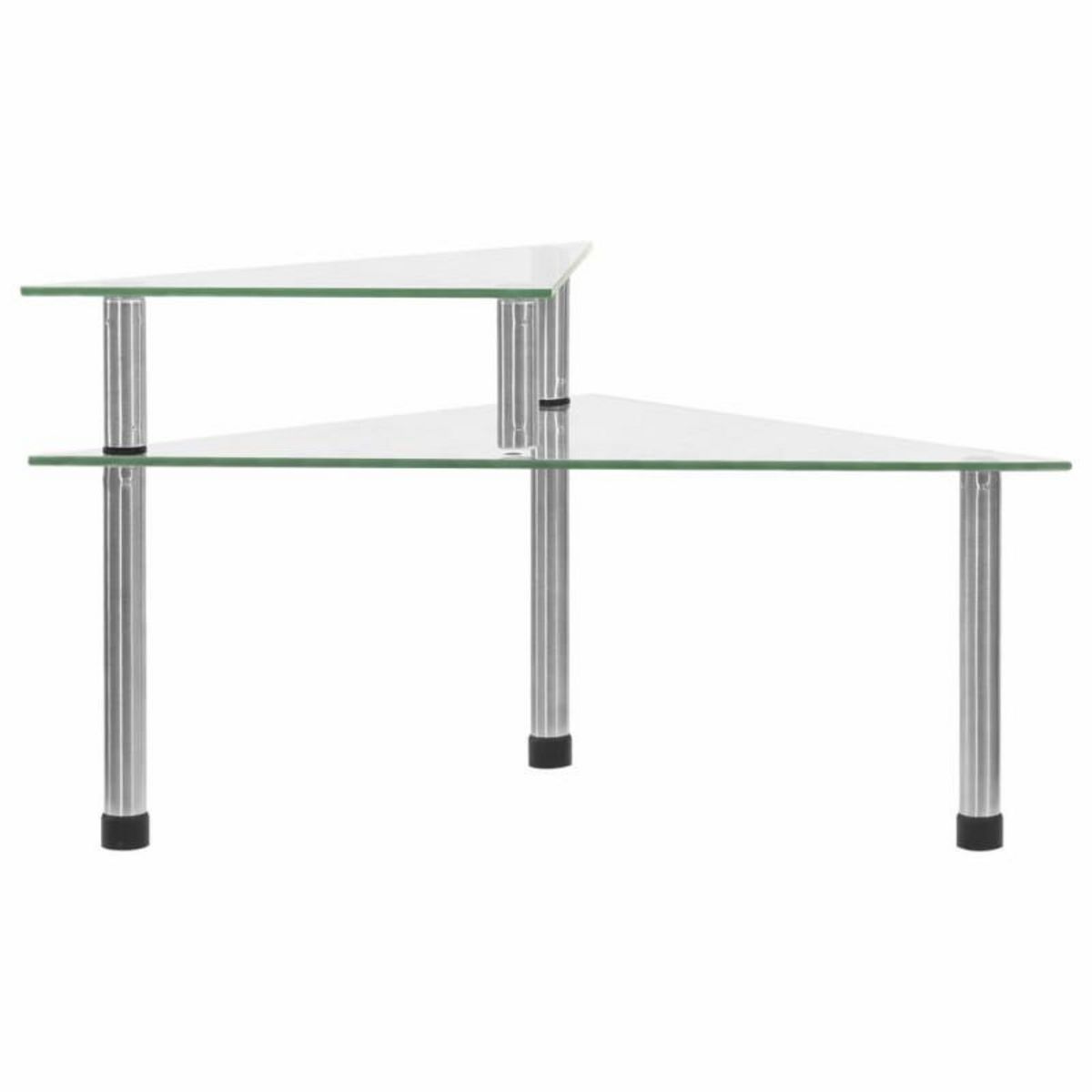 VIDAXL Étagère de cuisine Transparent 49,5x35x19 cm Verre trempé