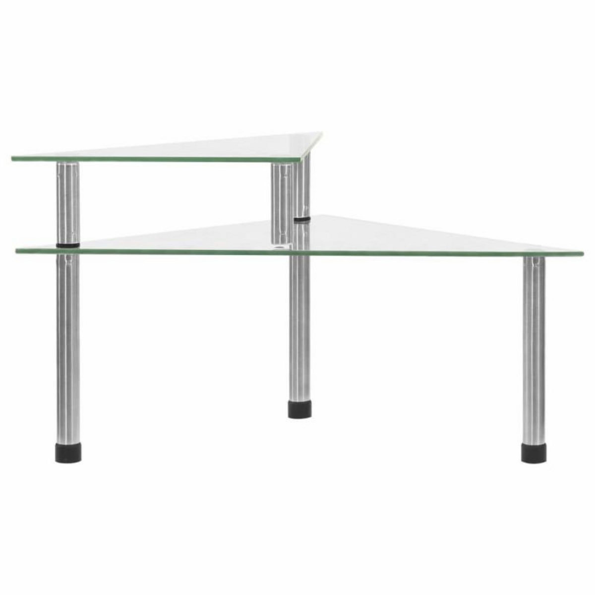 VIDAXL Étagère de cuisine Transparent 49,5x35x19 cm Verre trempé