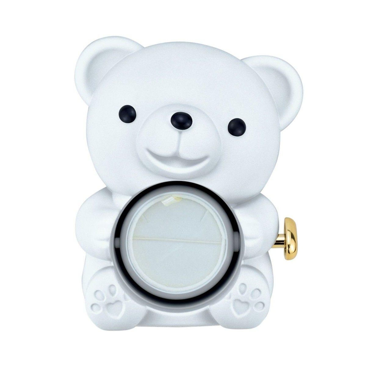 SC CRYSTAL Boite à bijoux Ourson décorée d'une rose éternelle - stabilisée rose