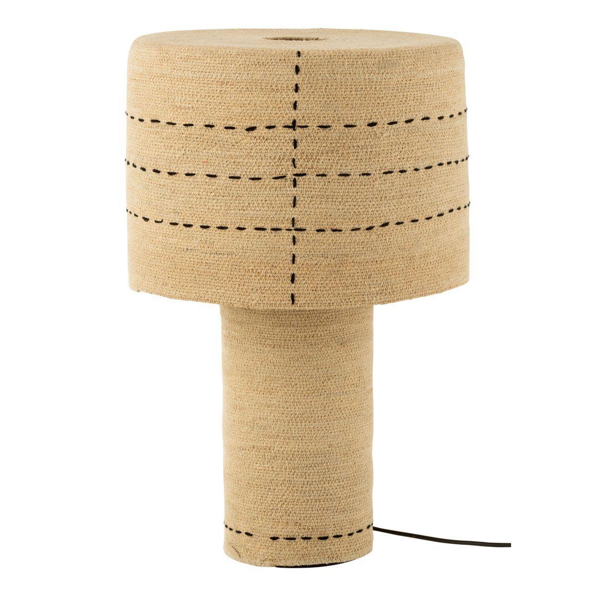 J-LINE Lampe à poser  lignes de pointillés  60cm naturel
