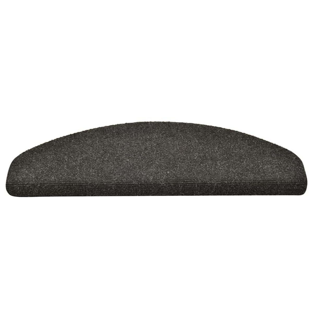 VIDAXL Tapis d'escalier autocollant 30 pcs anthracite 65x21x4 cm