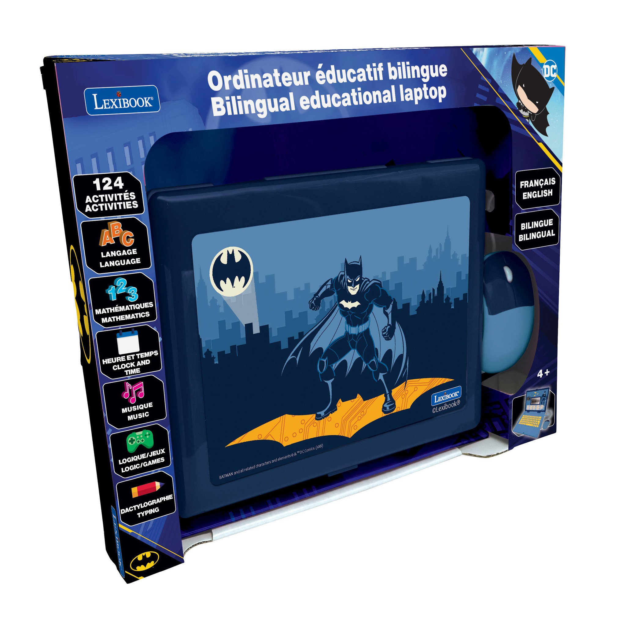 Voir la diapositive 4 : Lexibook Ordinateur portable éducatif bilingue Batman (FR/EN)