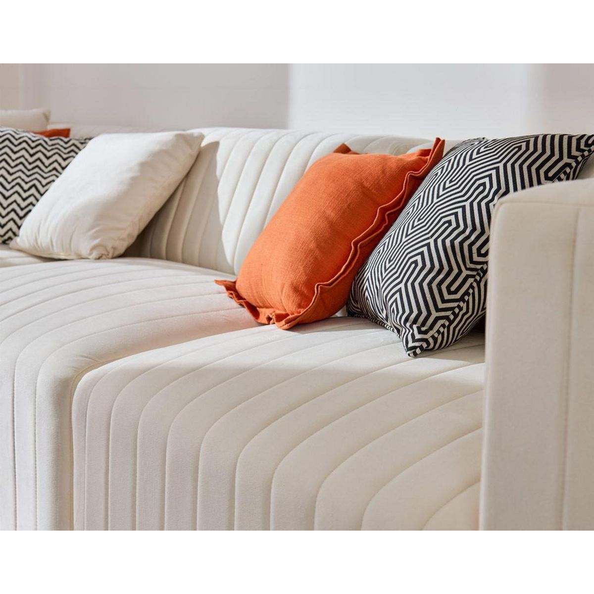 LISA DESIGN Nova - canapé modulable 3 places - en velours